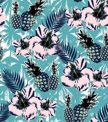 409230-热带剪影植物