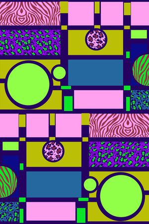 迷彩 拼接印花华亿平台图片