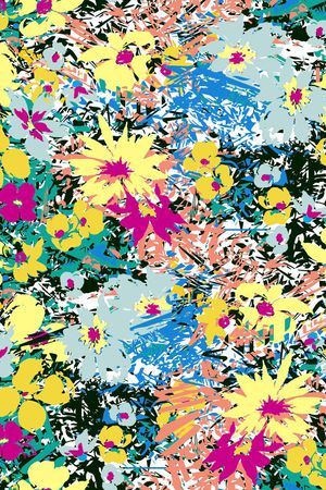 万花筒 抽象印花华亿平台图片