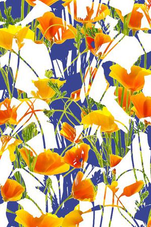 剪影 抽象印花华亿平台图片