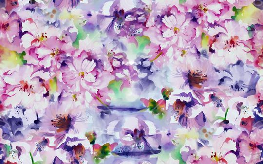 水彩印花华亿平台图片