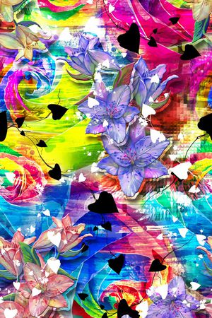 彩色印花华亿平台图片