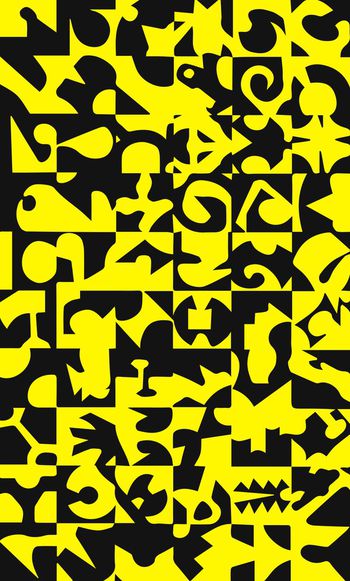 409366-简约抽象趣味涂鸦几何（源文件为矢量