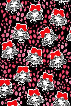 卡通 人物印花华亿平台图片