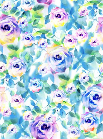 409465-水彩淡雅玫瑰