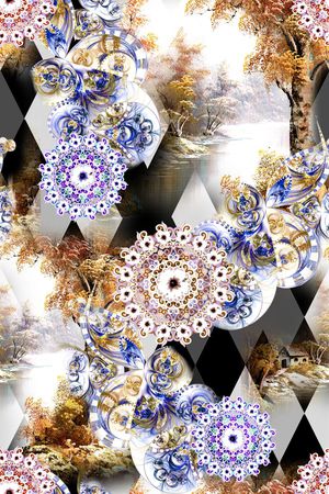 时尚印花华亿平台图片