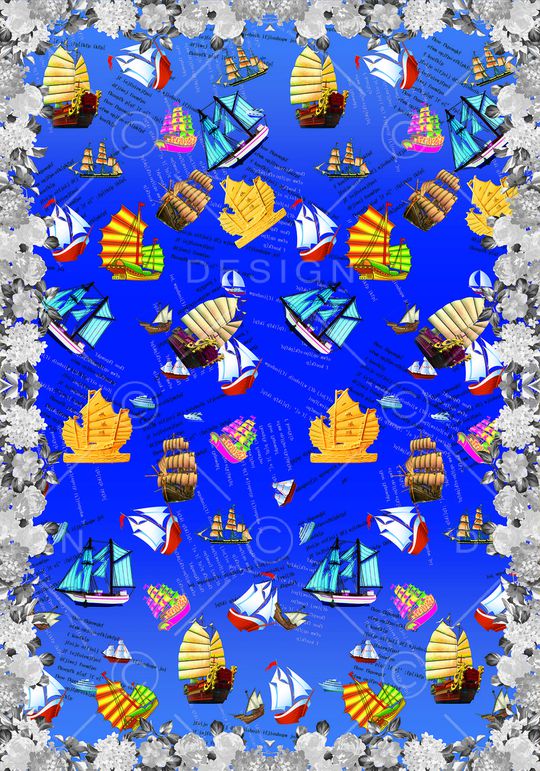 帆船印花华亿平台图片