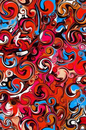 抽象印花华亿平台图片