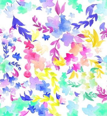 409522-水彩淡雅花束