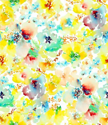 409527-水彩晕染花朵