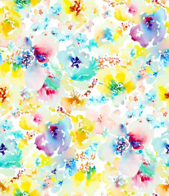 409530-水彩晕染花朵