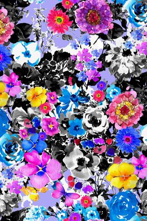 水墨印花华亿平台图片