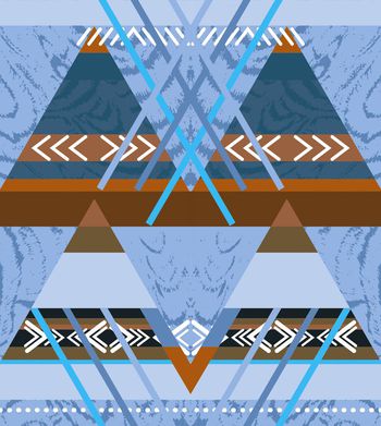409566-民族风情几何动物纹理（源文件为矢量