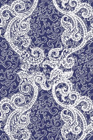 卷草纹印花华亿平台图片