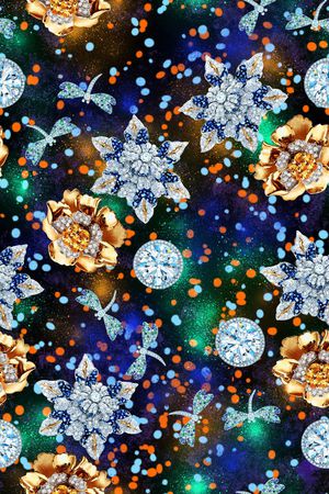 珠宝宝石印花华亿平台图片