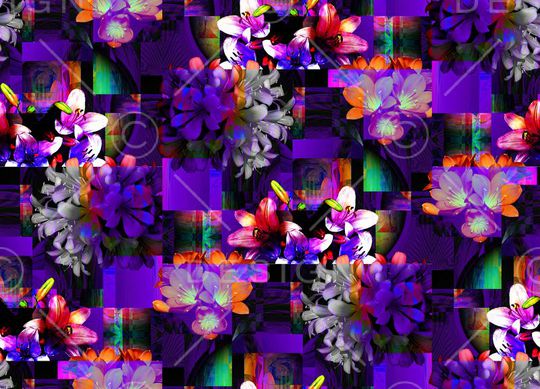 抽象印花华亿平台图片