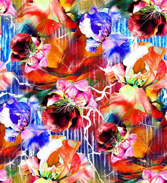 写意印花华亿平台图片