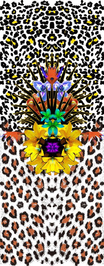 409690-秀场款豹纹花卉组合
