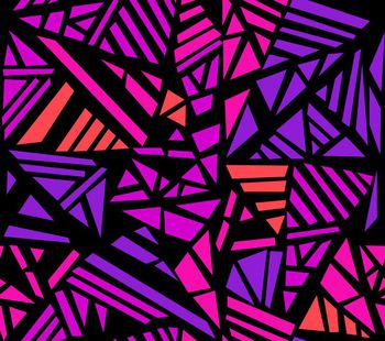 409851-简约四色几何撞色（源文件为矢量图文