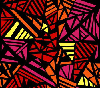 409852-简约四色几何撞色（源文件为矢量图文