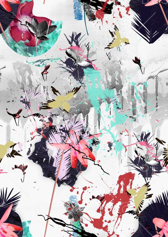 笔触印花华亿平台图片