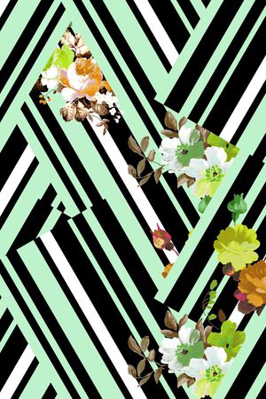 抽象印花华亿平台图片