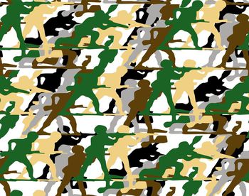 409913-趣味士兵剪影迷彩（源文件为矢量图文