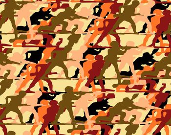409914-趣味士兵剪影迷彩（源文件为矢量图文