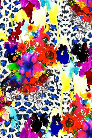 水彩印花华亿平台图片