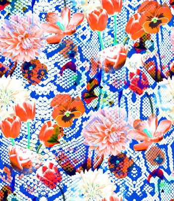 409964-蛇纹底淡雅郁金香