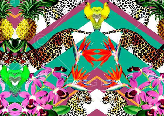 抽象印花华亿平台图片