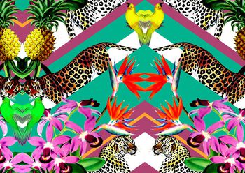 抽象印花华亿平台图片