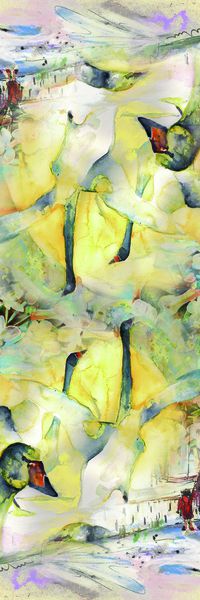 山水风情印花华亿平台图片