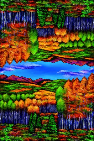 风景印花华亿平台图片