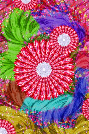 花卉印花华亿平台图片