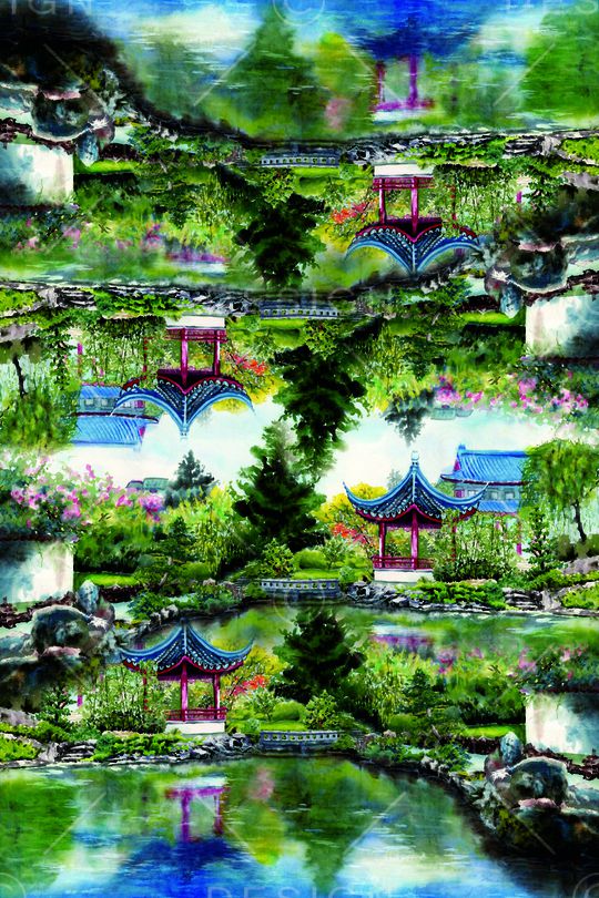 山水印花华亿平台图片