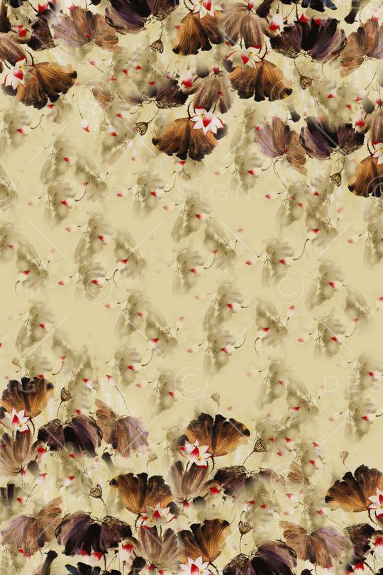 水墨印花华亿平台图片