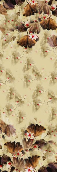 水墨印花华亿平台图片