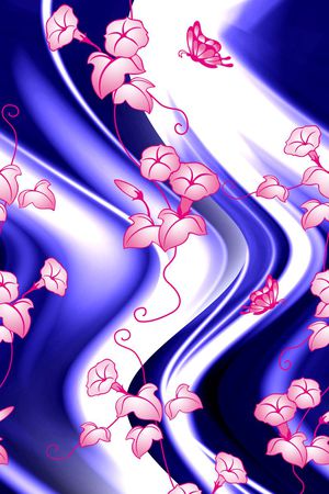 花卉印花华亿平台图片