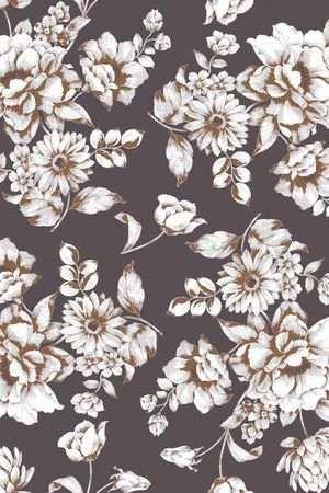 分色植物印花华亿平台图片