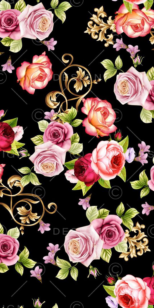 黑底大气印花华亿平台图片