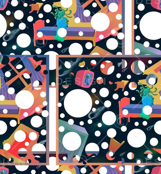 波点印花华亿平台图片