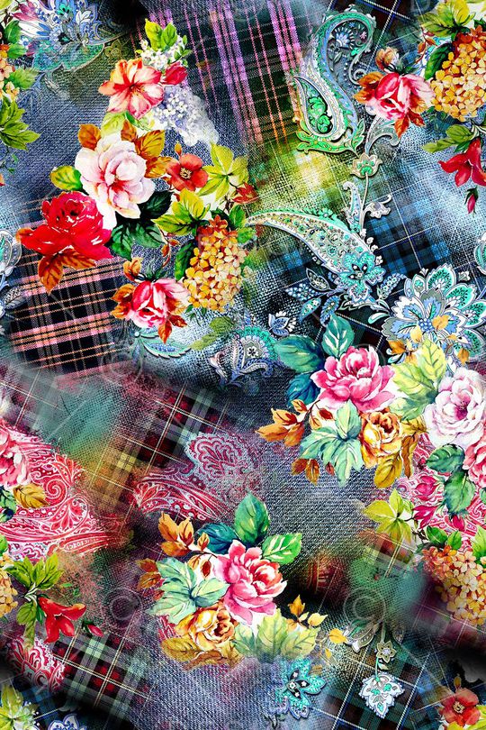 复古印花华亿平台图片