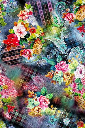 复古印花华亿平台图片