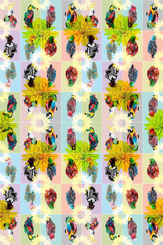 戏曲人物印花华亿平台图片