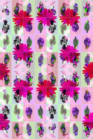 戏曲人物印花华亿平台图片