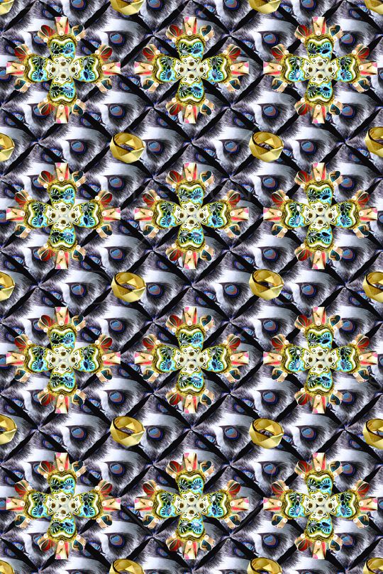 戏曲人物印花华亿平台图片