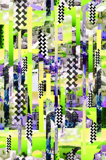 410423-时尚几何 风景 拼接 