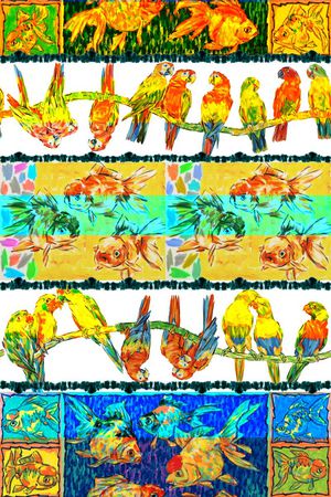 戏曲人物印花华亿平台图片