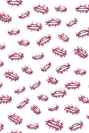 唇印花华亿平台图片